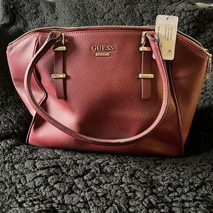 Burgundy large Guess bag